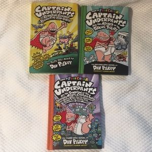 Kids 3 Captain Underpants Books